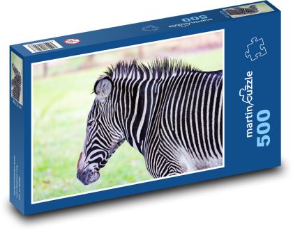 Zebra - Safari, stripes - Puzzle of 500 pieces, size 46x30 cm 