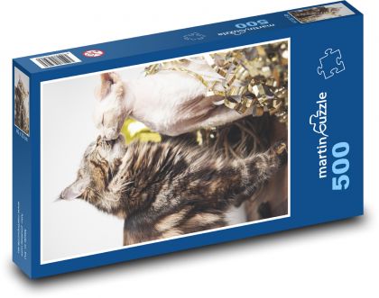 Katze - Paar, Haustier - Puzzle - 500 Teile