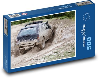 Samochód terenowy - błoto, przygoda - Puzzle 500 elementów, rozmiar 46x30 cm