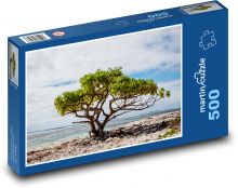 Baum am Strand - einsamer Baum, Meer Puzzle 500 Teile - 46 x 30 cm