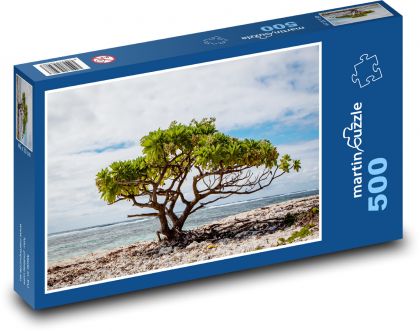 Baum am Strand - einsamer Baum, Meer - Puzzle - 500 Teile