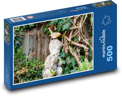 Skulptur - Vogel, Rotkehlchen - Puzzle - 500 Teile