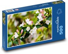 Różowy kwiat - gałąź, jabłoń Puzzle 500 elementów - 46x30 cm