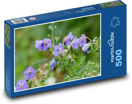Lila Blüten - Garten, Blütenblätter - Puzzle - 500 Teile