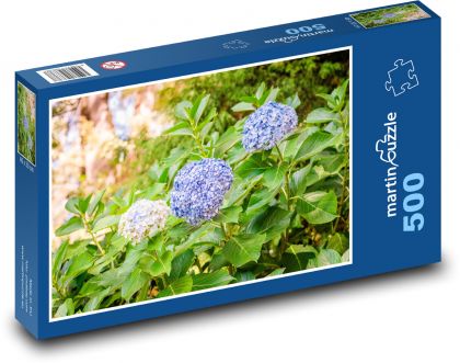 Flower hydrangea - plant, flower - Puzzle of 500 pieces, size 46x30 cm 
