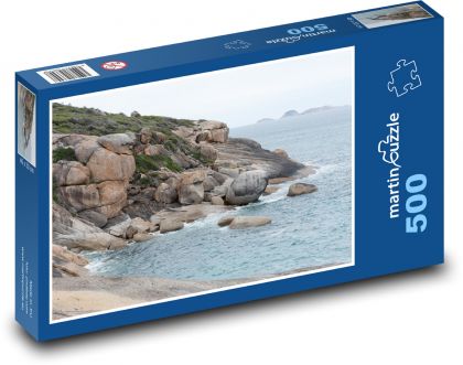 Prímorská krajina - oceán, skaly - Puzzle 500 dielikov, rozmer 46x30 cm 