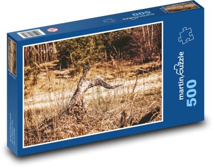 Pahýľ stromu - les, príroda - Puzzle 500 dielikov, rozmer 46x30 cm 