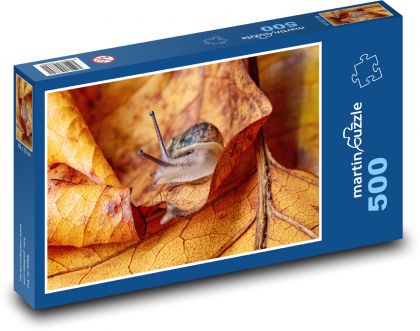 Schnecke - Garten, Herbst - Puzzle - 500 Teile