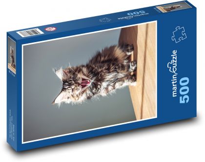 Mačka domáca - mačiatko, rev - Puzzle 500 dielikov, rozmer 46x30 cm 