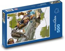 Kačice - vodné vtáky, rybník Puzzle 500 dielikov - 46 x 30 cm 