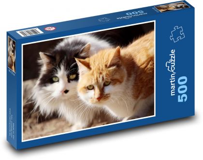 Cats - pets, animals - Puzzle of 500 pieces, size 46x30 cm 