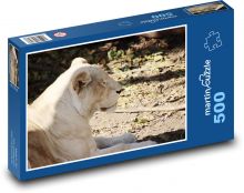 Lwica - ssak, żbik Puzzle 500 elementów - 46x30 cm