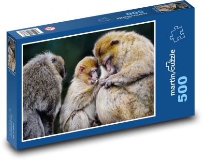 Makak - opice, zvieratá - Puzzle 500 dielikov, rozmer 46x30 cm 