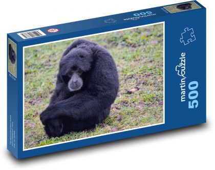 Małpa - gibon, naczelny - Puzzle 500 elementów, rozmiar 46x30 cm