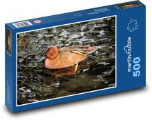 Kaczka - ptak wodny, jezioro Puzzle 500 elementów - 46x30 cm
