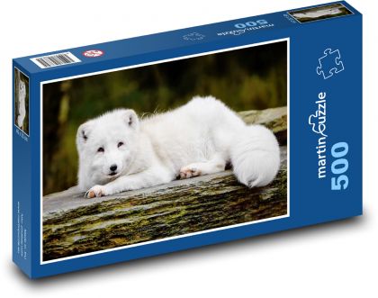 Polar fox - snow fox, animal - Puzzle of 500 pieces, size 46x30 cm 