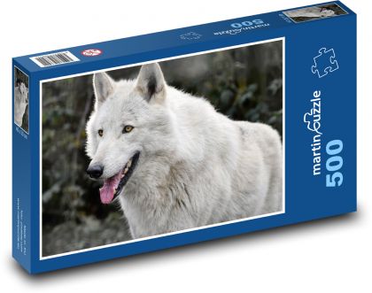 Vlk šedivý - šelma, vytí vlků - Puzzle 500 dílků, rozměr 46x30 cm