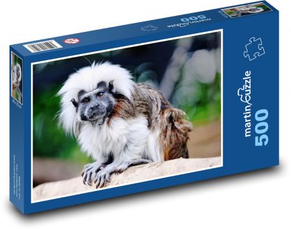 Tamarín - malá opice, zvíře - Puzzle 500 dílků, rozměr 46x30 cm