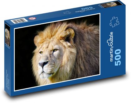 Lion - mane, mammal - Puzzle of 500 pieces, size 46x30 cm 