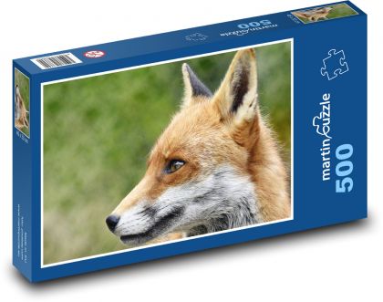 Liška - divoké zvíře, savec - Puzzle 500 dílků, rozměr 46x30 cm