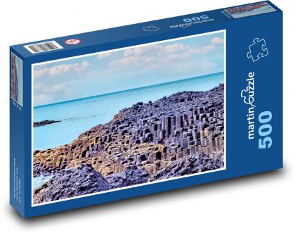 Obrův chodník - Severní Irsko, moře - Puzzle 500 dílků, rozměr 46x30 cm