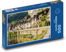 Perigord - Frankreich, Häuser Puzzle 500 Teile - 46 x 30 cm