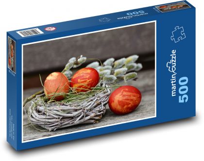 Ostereier - Nest, Dekoration - Puzzle - 500 Teile