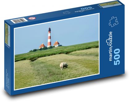 Leuchtturm - Turm, Landschaft - Puzzle - 500 Teile