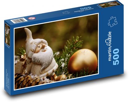 Vianoce - dekorácie, dekorácie - Puzzle 500 dielikov, rozmer 46x30 cm 