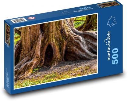 Old tree - trunk, bark - Puzzle of 500 pieces, size 46x30 cm 