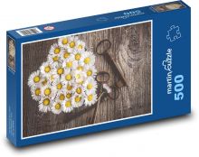 Sedmikráska - klíče, srdce Puzzle 500 - 46x30 cm
