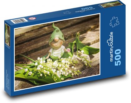 Lilia doliny - elf, dekoracja - Puzzle 500 elementów, rozmiar 46x30 cm