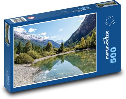 Mountain landscape - trees, nature - Puzzle of 500 pieces, size 46x30 cm 