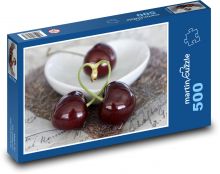 Třešně - srdce, milovat Puzzle 500 dílků - 46 x 30 cm