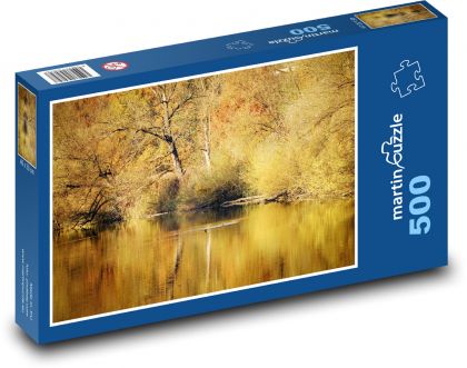 Krajina - jeseň, voda - Puzzle 500 dielikov, rozmer 46x30 cm 