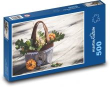 Podzimní dekorace - dýně, žaludy Puzzle 500 - 46x30 cm