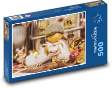Vánoční dekorace - roztomilá postava, figurka Puzzle 500 dílků - 46 x 30 cm