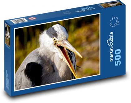 Volavka - vták, volavka - Puzzle 500 dielikov, rozmer 46x30 cm 