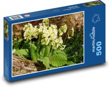 Petrklíč - žlté kvety, kvet Puzzle 500 dielikov - 46 x 30 cm 