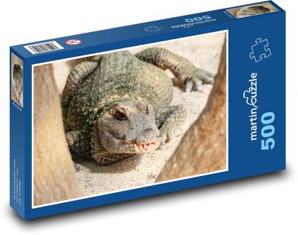 Krokodil - gefährliches Reptil - Puzzle - 500 Teile