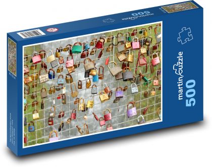 Vorhängeschlösser - Bridge, Love - Puzzle - 500 Teile