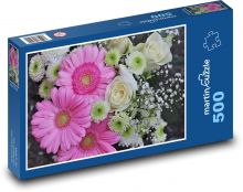 Kytice - romantika, růže Puzzle 500 dílků - 46 x 30 cm