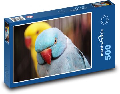 Papuga - ptak, zwierzę - Puzzle 500 elementów, rozmiar 46x30 cm