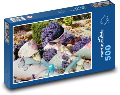 Lavender - flowers, bouquet - Puzzle of 500 pieces, size 46x30 cm 