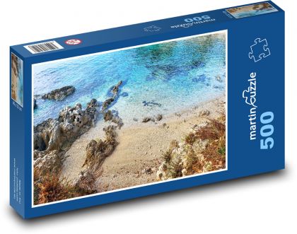 Moře - pláž, příroda - Puzzle 500 dílků, rozměr 46x30 cm