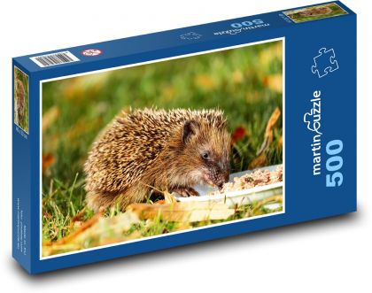 Hedgehog - rodent, spring - Puzzle of 500 pieces, size 46x30 cm 