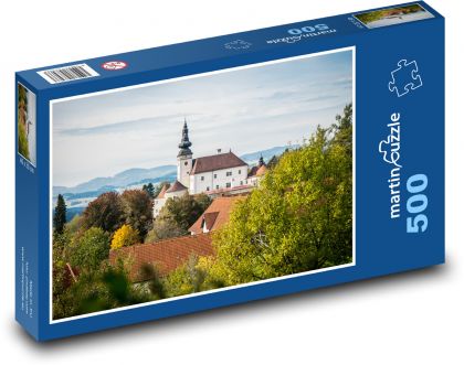 Kefermarkt - Rakousko, zámek  - Puzzle 500 dílků, rozměr 46x30 cm