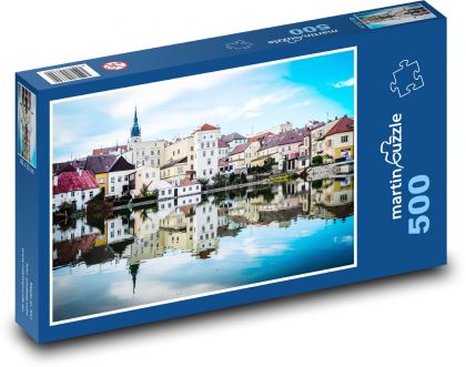 Jindřichův Hradec - Česká republika, město - Puzzle 500 dílků, rozměr 46x30 cm