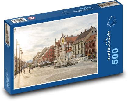 Maribor - Slovenia, sunset - Puzzle of 500 pieces, size 46x30 cm 