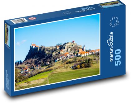 Riegersburg - Hrad, Rakúsko - Puzzle 500 dielikov, rozmer 46x30 cm 